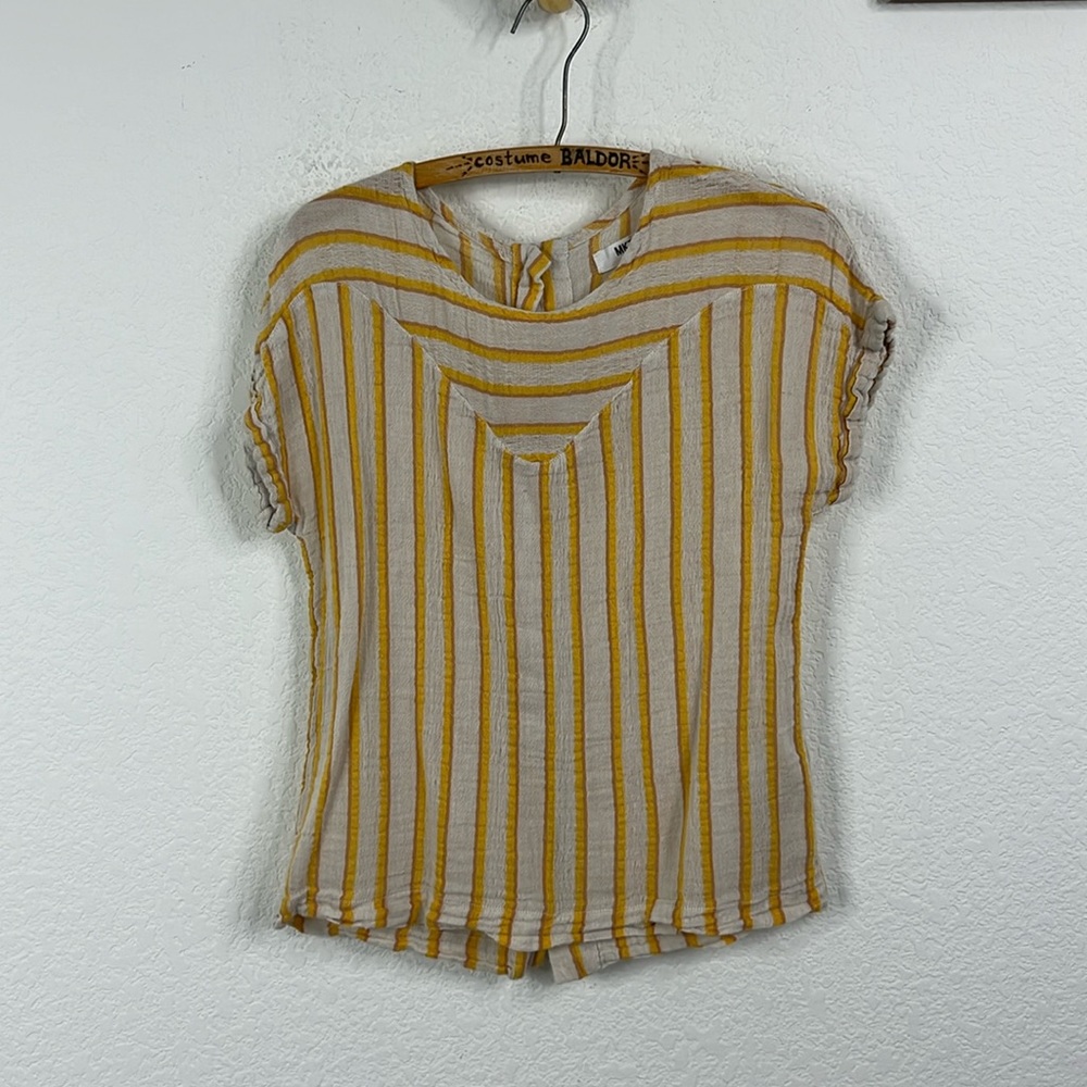 MKT Studio Linen Cotton Striped Top